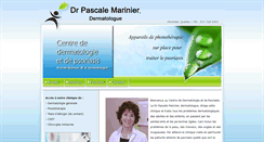 Desktop Screenshot of drmarinierdermatologue.com