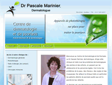 Tablet Screenshot of drmarinierdermatologue.com